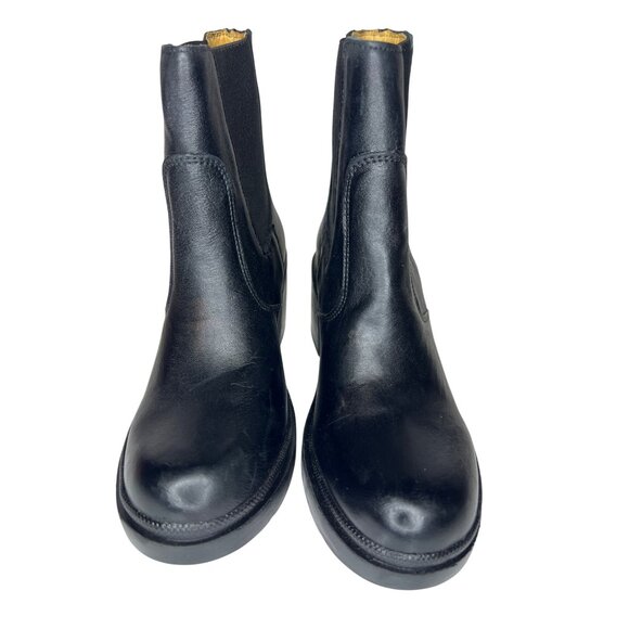 Sandro Moscoloni Ana Julia Women's Chelsea Boot Black Heeled Leather Size 7.5 - Picture 3 of 9